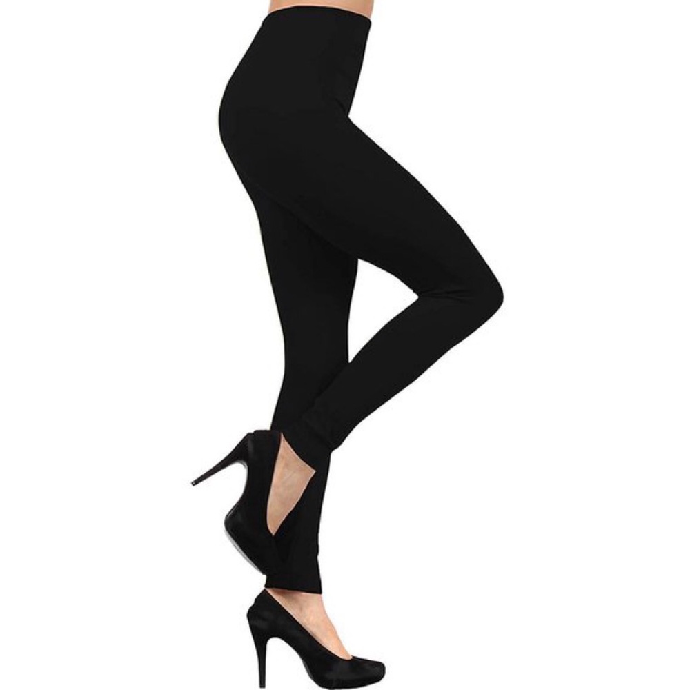 Black Fleece-Lined Leggings